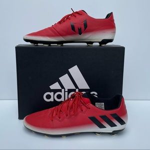 Adidas soccer cleats Messi red size 10 1/2
